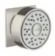 Hansgrohe-HG-Seitenbrause-1jet-eckig-Edelstahl-Optic-28469800 gallery number 1